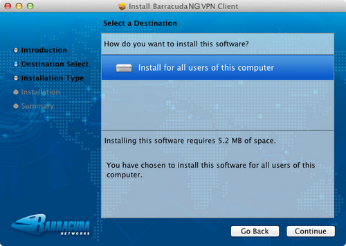 setup barracuda ssl vpn on a mac